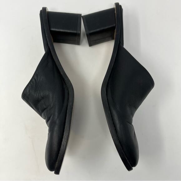 Everlane The Artist Mule Black Leather Shoes Sandals Womens Size 9 - Picture 7 of 11